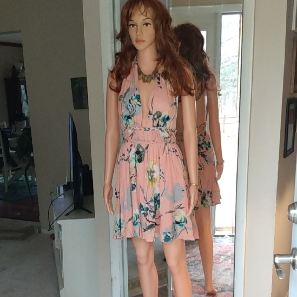 ILLA ILLA Pink Halter Sundress